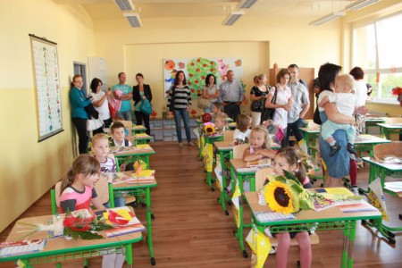 Prvý deň v škole.